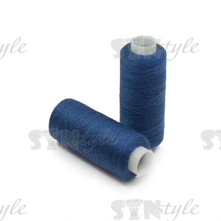 Нитки полиэстер 40/2, цвет №299 (синий), катушка 400Y фото 1