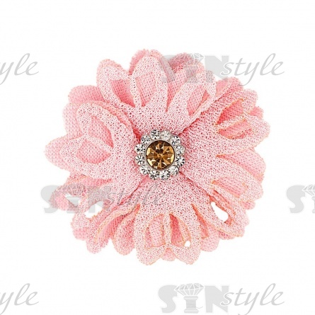 Цветочки декоративные, цвет розовый, размер 40 мм,  фото 1