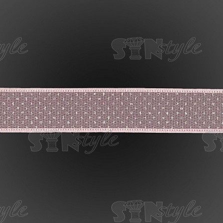 Декоративная двухслойная капроновая лента, ширина 25 мм, намотка 25 ярдов, цвет розовый фото 3