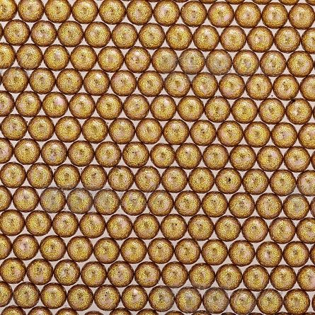 Бусины под жемчуг прибивные с золотым напылением, размер 5 мм, цвет грязно-розовый, вес 500 г  фото 1