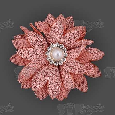 Цветочки декоративные, цвет грязно-розовый, размер 35 мм,  фото 1