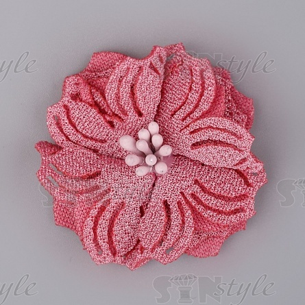 Цветочки декоративные, цвет грязно-розовый, диаметр 40 мм фото 1