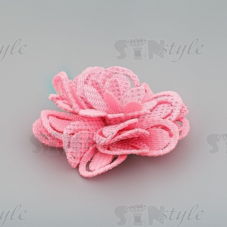 Цветочки декоративные, цвет розовый, размер 40 мм,  фото 2