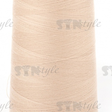 Нитки полиэстер 40/2, цвет №452 (светло-бежевый), 5000Y фото 2