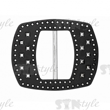 Пряжка пластиковая, внутренний размер 50 мм, цвет черный фото 1