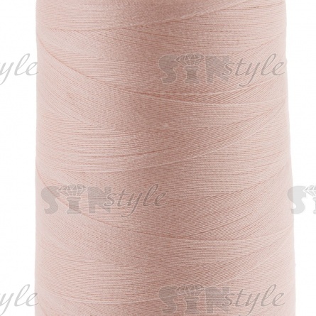 Нитки полиэстер 40/2, цвет №1542,(светло-бежевый), катушка  5000Y фото 2