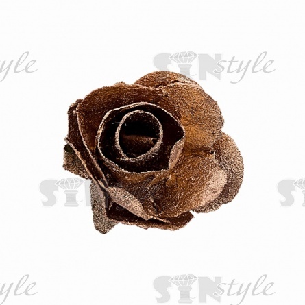 Цветочки декоративные, с напылением, цвет золотой, размер 20 мм,144 шт/уп фото 1