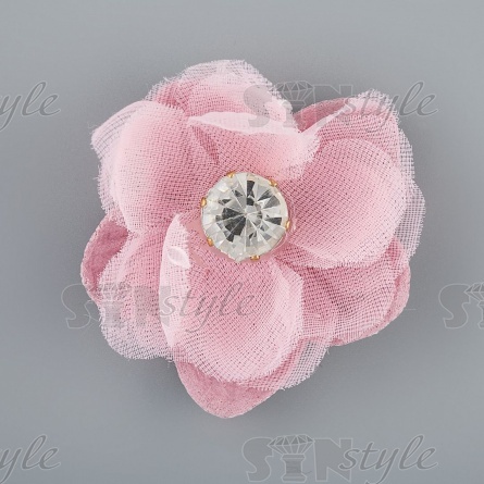 Цветочки декоративные, цвет розовый, размер 45 мм,  фото 1