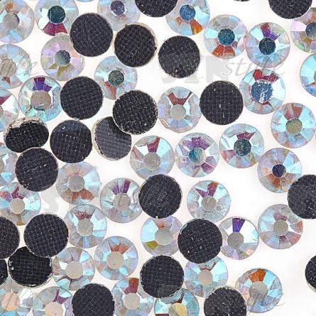 Стразы термоклеевые стеклянные SS20, форма круг, цвет радужный (голография), 720 шт/уп  фото 2