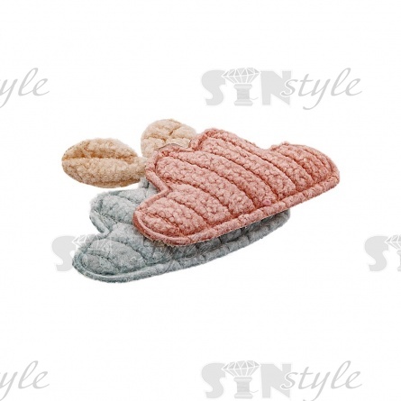 Аппликация 3D "Облачко", цвет грязно-розовый+зеленый, размер 36х25 мм фото 2