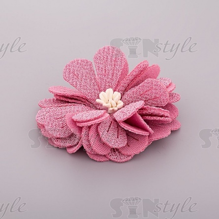 Цветочки декоративные, цвет пурпурный, размер 55 мм,  фото 2