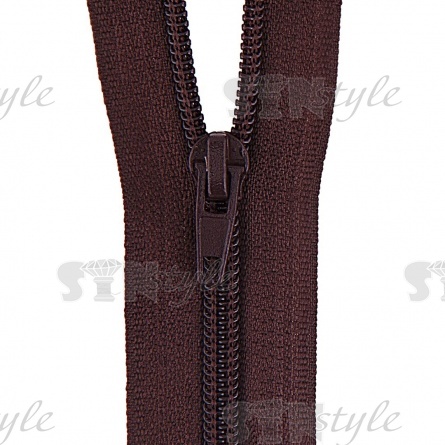 Молиня спираль, тип 5, разьемная, длина 80 см, цвет 304 (темно-коричневый), "простой" бегунок фото 2