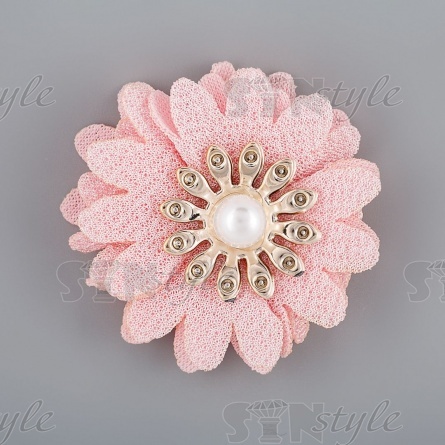 Цветочки декоративные, цвет розовый, диаметр 45 мм,  фото 1