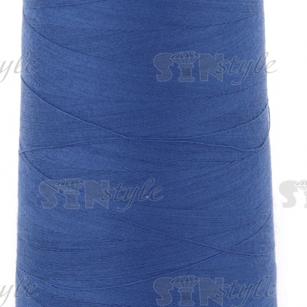 Нитки полиэстер 40/2, цвет №299 (приглушенно-синий), 5000Y фото 2