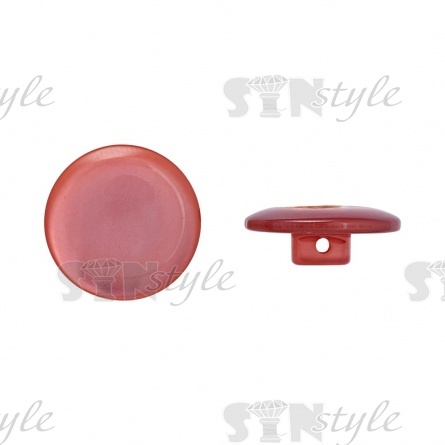 Пуговица пластиковая на ножке, грязно-розовая перламутровая, 32L фото 1