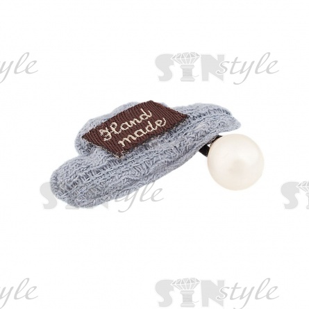 Аппликация 3D "Тучка" цвет серый, размер 40х33 мм фото 2