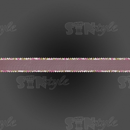 Декоративная лента капроновая, ширина 25 мм, намотка 25 ярдов, цвет розовый фото 2