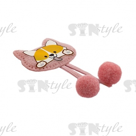 Аппликация 3D "Лисичка", цвет грязно-розовый, размер 40х65 мм фото 2