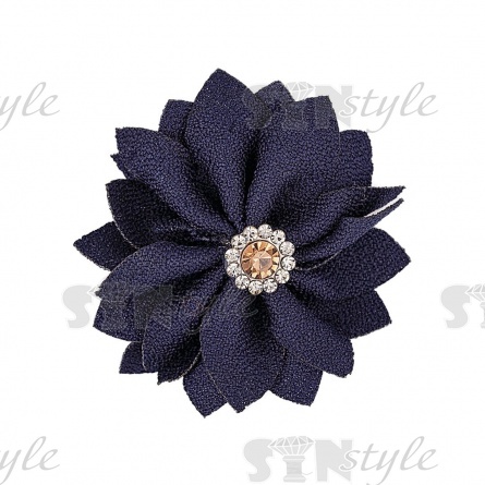 Цветочки декоративные, цвет темно-синий, размер 45 мм, фото 1