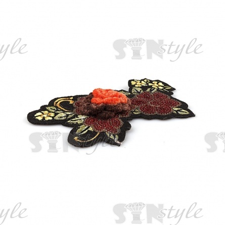 Аппликация пришивная, размер 130х85 мм фото 7