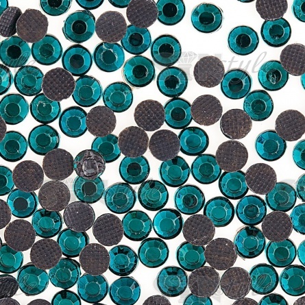 Стразы термоклеевые акриловые SS16, цвет бирюзовый, 20160 шт фото 3