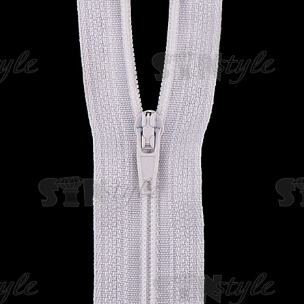 Молния спираль, тип 3, неразъемная, длина 100 см, цвет 102 (молочный), "простой" бегунок фото 2