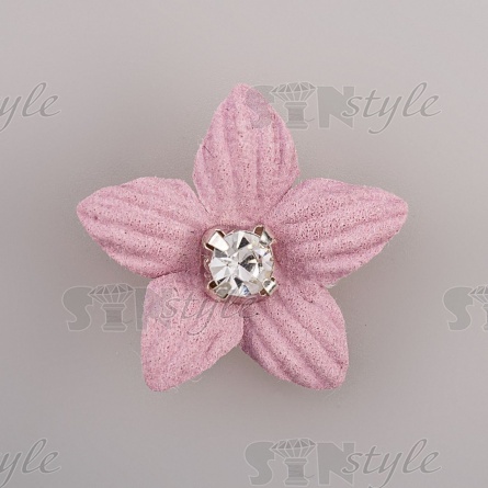 Цветочки декоративные, цвет пурпурный, размер 23 мм,  фото 1