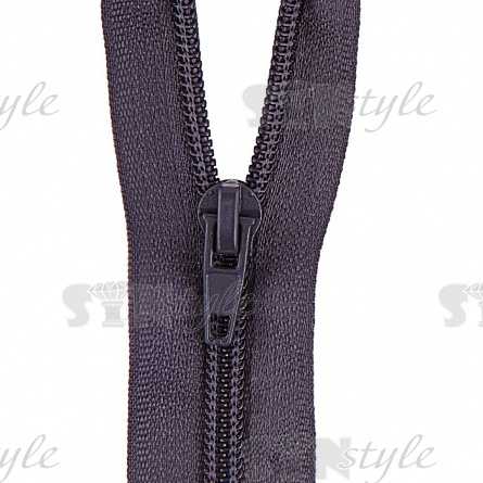 Молиня спираль, тип 5, разьемная, длина 80 см, цвет 312 (темно-серый), "простой" бегунок фото 2