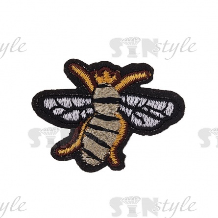 Термоаппликация "Пчелка", размер 40х30 мм фото 1