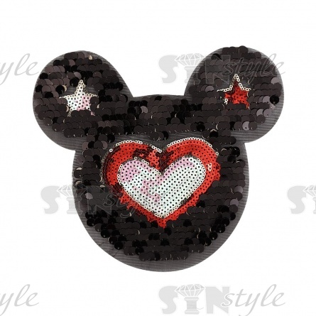 Аппликации пайетки, размер 225х205 мм фото 2