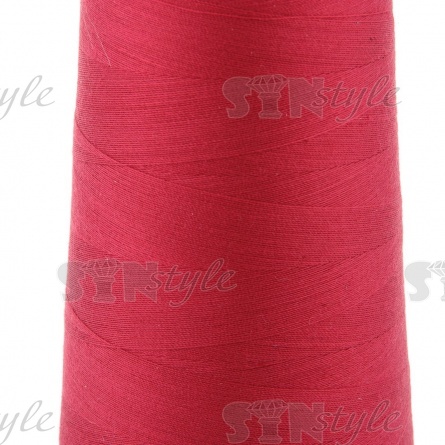 Нитки полиэстер 40/2, цвет №166 (светло-бордовый), 5000Y фото 2