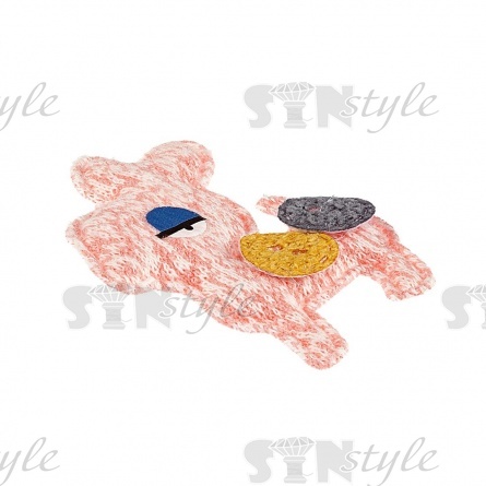 Аппликация 3D "Оленёнок", цвет грязно-розовый, размер 37х50 мм фото 2