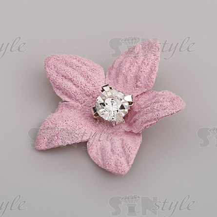 Цветочки декоративные, цвет пурпурный, размер 23 мм,  фото 2