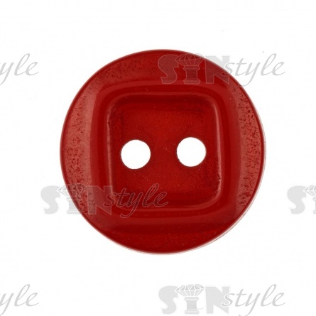 Пуговица пластиковая на два прокола, 20L, цвет бордовый фото 4