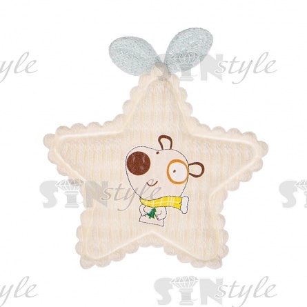 Аппликация 3D "Звездочка", цвет шампань, размер 30х40 мм фото 1