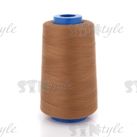 Нитки полиэстер 40/2, цвет №1711 (желто-коричневый), 5000Y фото 1