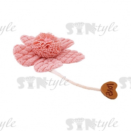 Аппликация 3D "Цветочки", цвет грязно-розовый, размер 38 мм фото 2