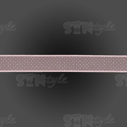 Декоративная двухслойная капроновая лента, ширина 25 мм, намотка 25 ярдов, цвет розовый фото 2