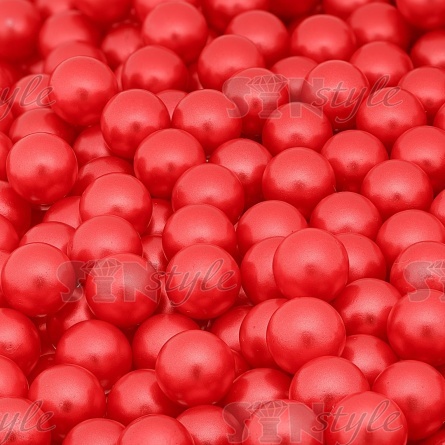 Бусины под жемчуг прибивные, размер 8 мм, цвет коралл, вес 500 г  фото 3