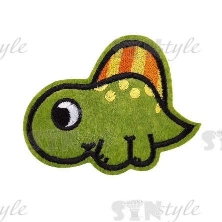 Термоаппликация "Динозаврик", размер 82х64 мм фото 1