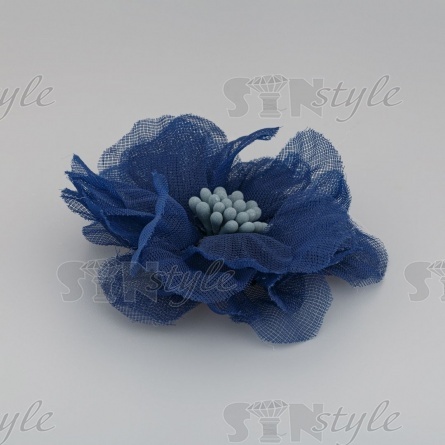 Цветочки декоративные, цвет темно-синий, размер 55 мм,  фото 2