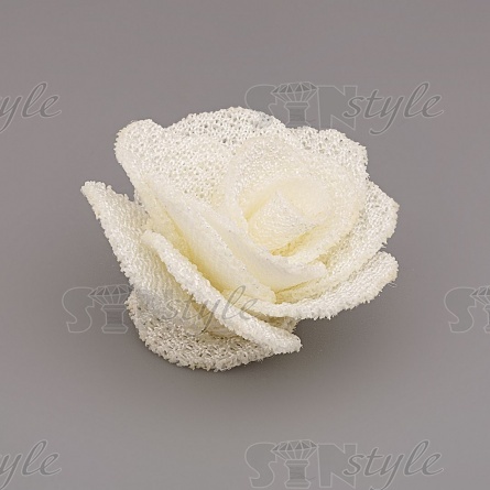 Цветочки декоративные, цвет шампань, размер 28 мм,  фото 2