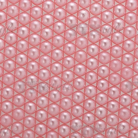 Бусины под жемчуг прибивные, размер 6 мм, цвет светло-розовый, вес 500 г  фото 2