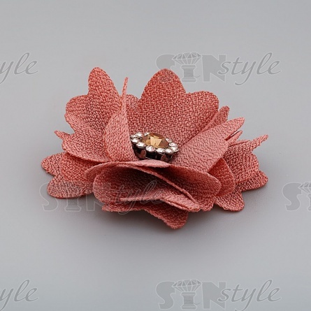 Цветочки декоративные, цвет грязно-розовый, размер 40 мм, фото 2