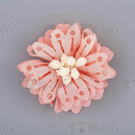 Цветочки декоративные, цвет розовый, размер 40 мм,  фото 2