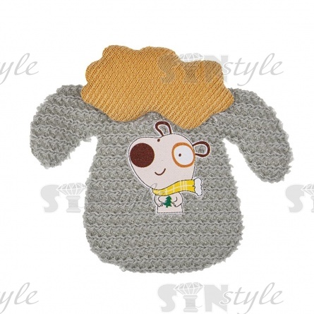 Аппликация 3D "Собачка", цвет мятный, размер 50х40 мм фото 1