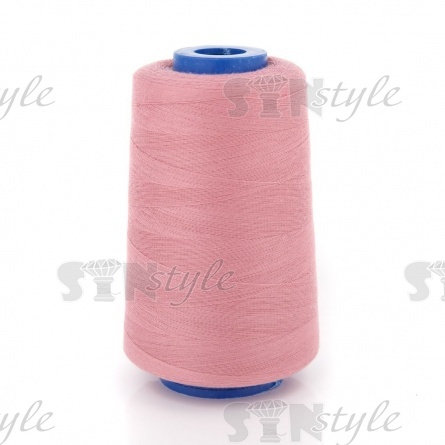 Нитки полиэстер 40/2, цвет №1224 (грязно-розовый), 5000Y фото 1
