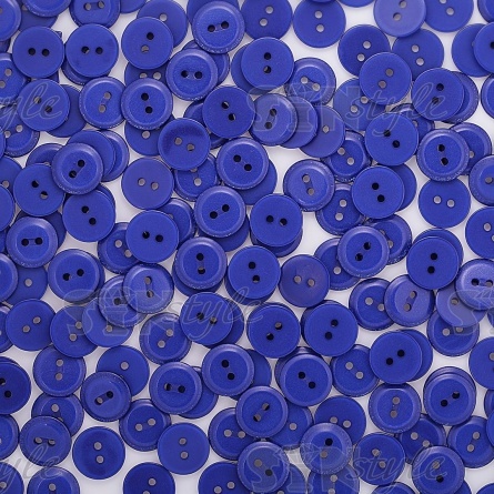 Пуговица пластиковая на два прокола, 20L, цвет электрик фото 4