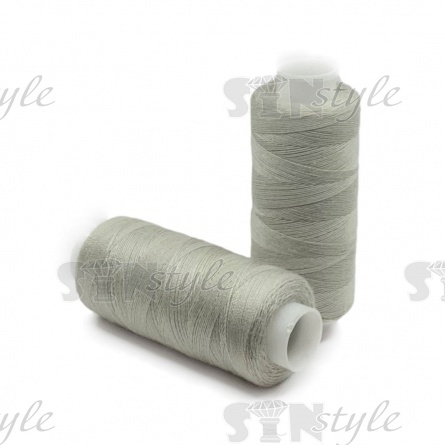 Нитки полиэстер 40/2, цвет №565 (светло-серый), катушка 400Y фото 1