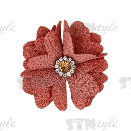 Цветочки декоративные, цвет грязно-розовый, размер 40 мм, фото 1